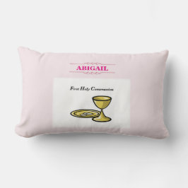 Cojín Lumbar Personalizable, Chica Cuerpo de Comunión y Sangre