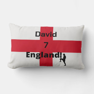 Cojín Lumbar Personalizable de jugador de fútbol de Inglaterra