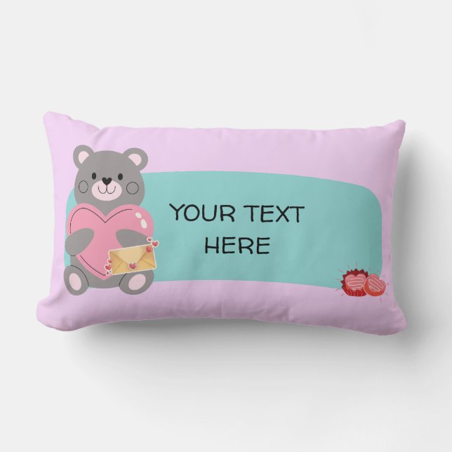 COJÍN LUMBAR PERSONALIZABLE DEL OSO (Anverso)