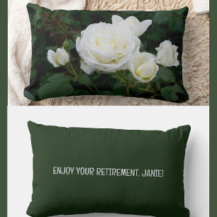 Cojín Lumbar Personalización: disfrutar de Rosas de compañeros