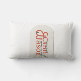 Cojín Lumbar Personalizado Boda botánico