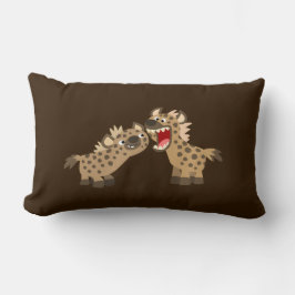 Cojín Lumbar Personalizado Cute Big Teethed Hyenas Pillow