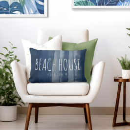Cojín Lumbar Personalizado de Beach House coordina la marina