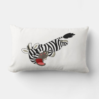 Cojín Lumbar Personalizado de Prankish Cutto Zebra Pillow