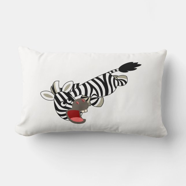 Cojín Lumbar Personalizado de Prankish Cutto Zebra Pillow (Anverso)