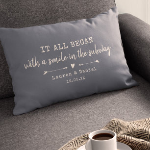 Cojín Lumbar Personalizado Donde Todo Comenzó Día de San Valent
