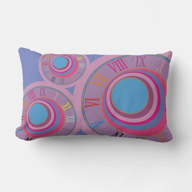 Cojín Lumbar Personalizado girly bonito swift círculos tornado  (Anverso)