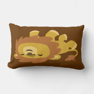 Cojín Lumbar Personalizado lindo Lazy Lion Pillow
