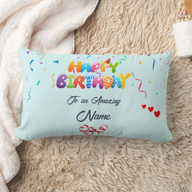 Cojín Lumbar Personalizado Lumbar Pillow - Perfecto regalo de c (Manta)