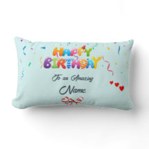 Personalizado Lumbar Pillow - Perfecto regalo de c