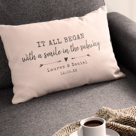 Cojín Lumbar Personalizado Moda Rosa Donde Todo Empezó Día de S