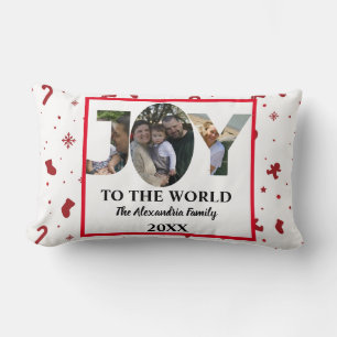 Cojín Lumbar Personalizado moderno 3 de alegría de collage de f