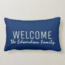 Cojín Lumbar Personalizado moderno del monograma de la familia