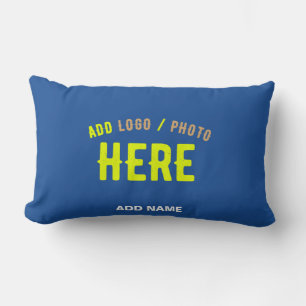 COJÍN LUMBAR PERSONALIZADO MODERNO ELEGANTE COBALT VERIFICADO A