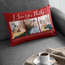 Cojín Lumbar Personalizado moderno te amo papá | 3 Foto