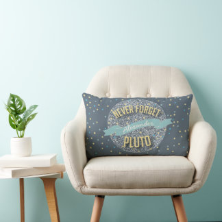 Cojín Lumbar Personalizado Nunca Olvidar Plutón Starry Sky