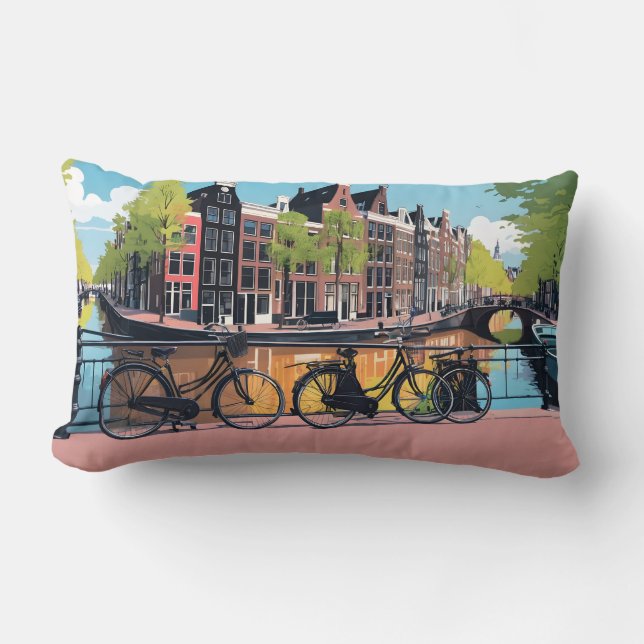 Cojín Lumbar Personalizado Textos Ámsterdam (Anverso)