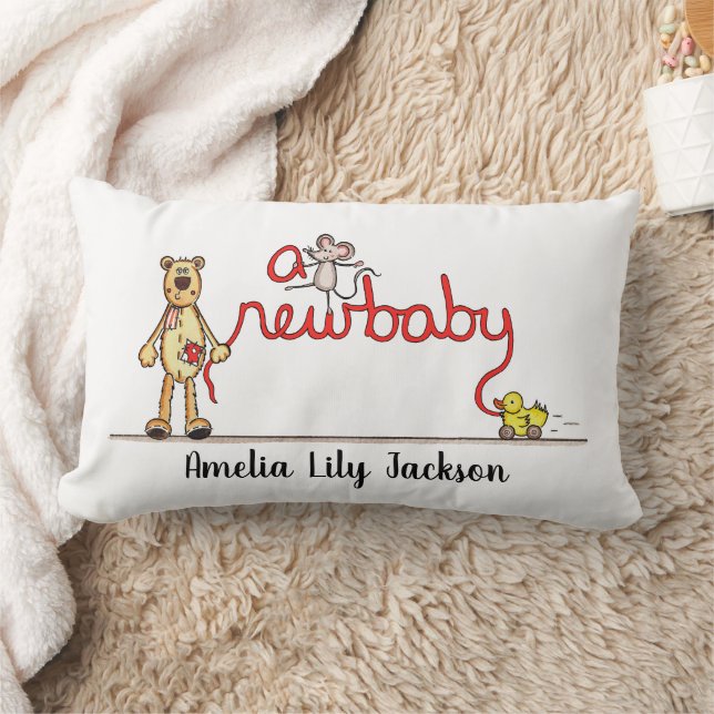 Cojín Lumbar Personalizado Un Nuevo Bebé (Manta)