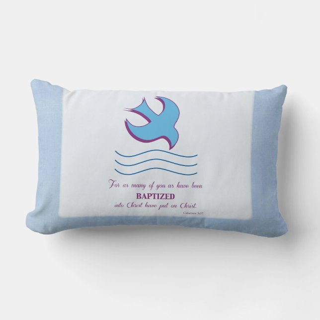 Cojín Lumbar Personalizar, el bautismo de adultos se palpa en a (Anverso)