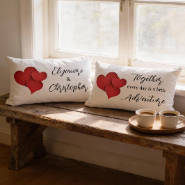 Cojín Lumbar Personalized Together Every Day Adventure Quote 