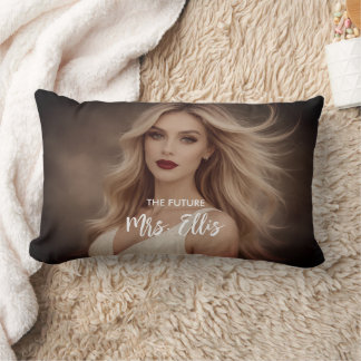 Cojín Lumbar Personalized Wedding Pillow – The Future, Mrs.