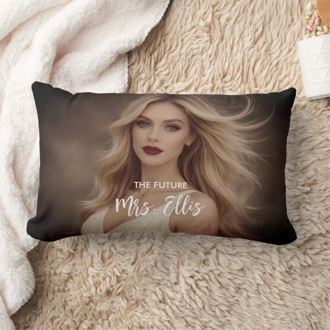 Cojín Lumbar Personalized Wedding Pillow – The Future, Mrs. (Manta)