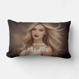 Cojín Lumbar Personalized Wedding Pillow – The Future, Mrs.