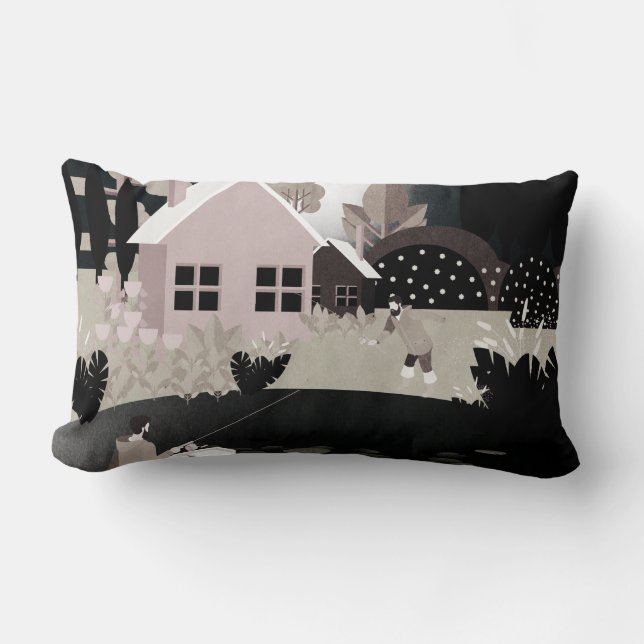 Cojín Lumbar Pescadores Lumbar Pillow (Anverso)