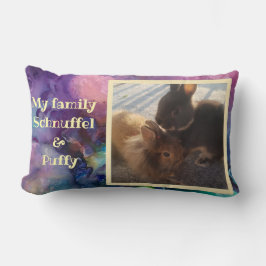 Cojín Lumbar Pet Photo - purple paint