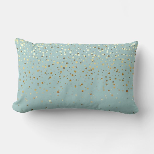 Cojín Lumbar Petite Golden Stars interior Lumbar Pillow Bay Azu (Anverso)