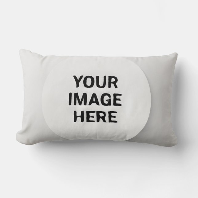 Cojín Lumbar Photo Upload Memory Keepsake Throw Pillow  (Anverso)