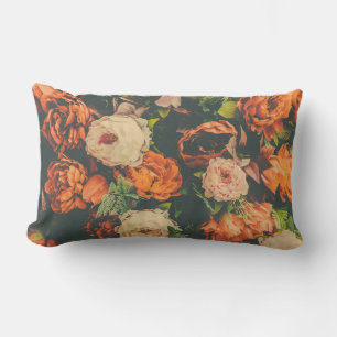 Cojín Lumbar Piel floral vintage