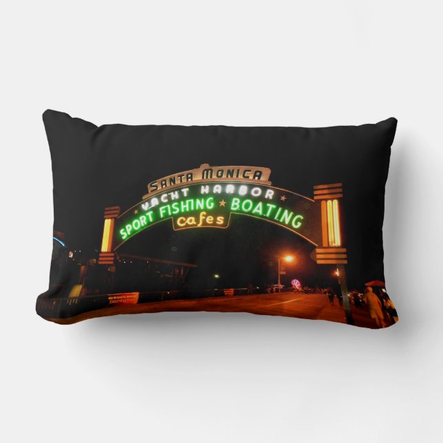 Cojín Lumbar Pier de Santa Mónica (Anverso)