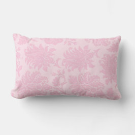 Cojín Lumbar Pilar adamascado rosa bonito