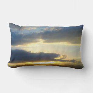 Cojín Lumbar Pilar azul cielo con sol