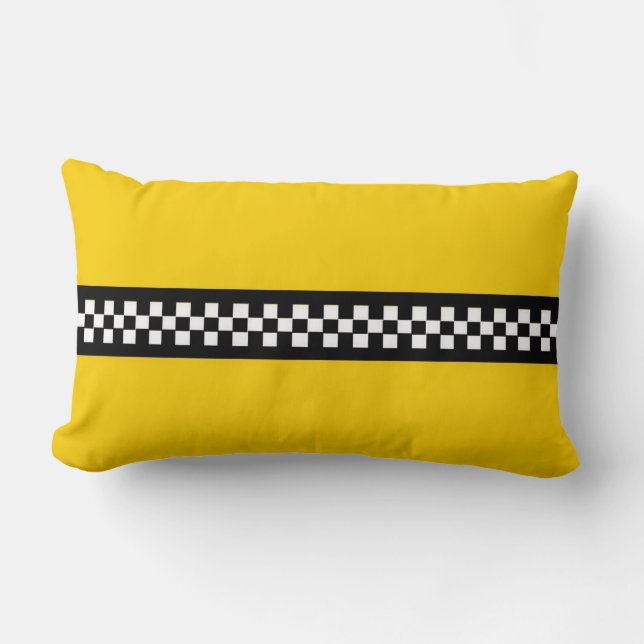 Cojín Lumbar Pilar de cangrejo amarillo (Anverso)