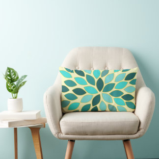 Cojín Lumbar Pilar de diseño de patrón de flor moderno Starburs