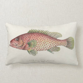 Cojín Lumbar Pilar de diseño de peces de época