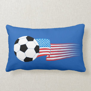 Cojín Lumbar Pilar de fútbol: Navy USA