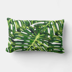 Cojín Lumbar Pilar de hojas tropicales