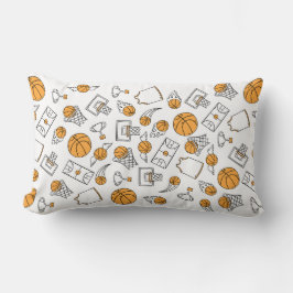 Cojín Lumbar Pilar de lanzamiento del patrón de baloncesto