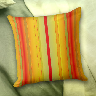Cojín Lumbar Pilar de patrón rayado moderno y colorido