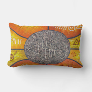 Cojín Lumbar Pilar de peces fósiles