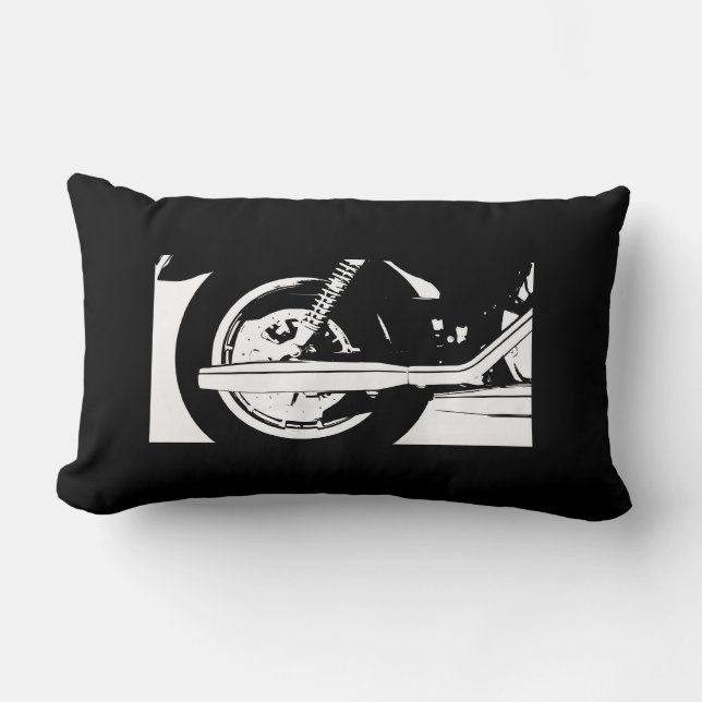 Cojín Lumbar Pilar de rueda de motocicleta (Anverso)