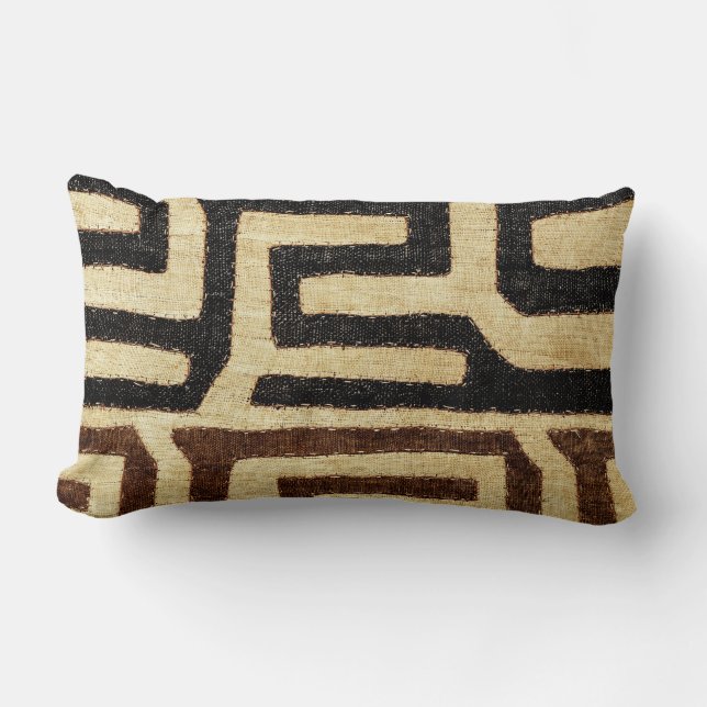 Cojín Lumbar Pilar de tela Kuba, 8/18 Lumbar más claro (Anverso)