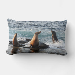 Cojín Lumbar Pilar de vida silvestre, león marino de California