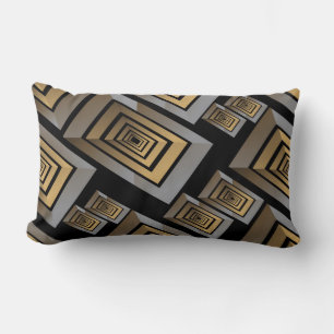 Cojín Lumbar Pilar decorativo de diseño de Maze plateado