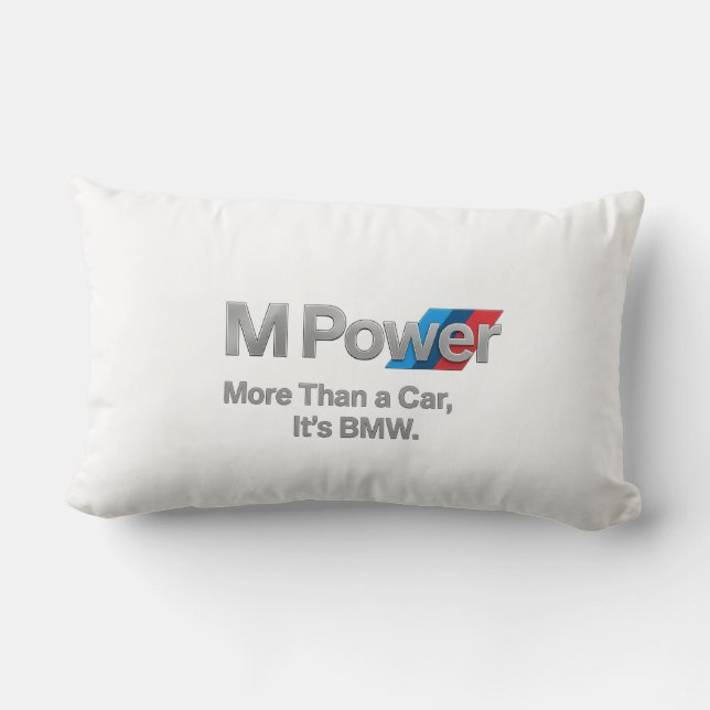 Cojín Lumbar Pilar decorativo de potencia BMW M para entusiasta (Reverso )