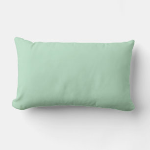 Cojín Lumbar Pilar decorativo suave de color verde suave