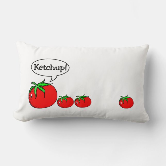 Cojín Lumbar Pilar del Chiste Ketchup (Anverso)